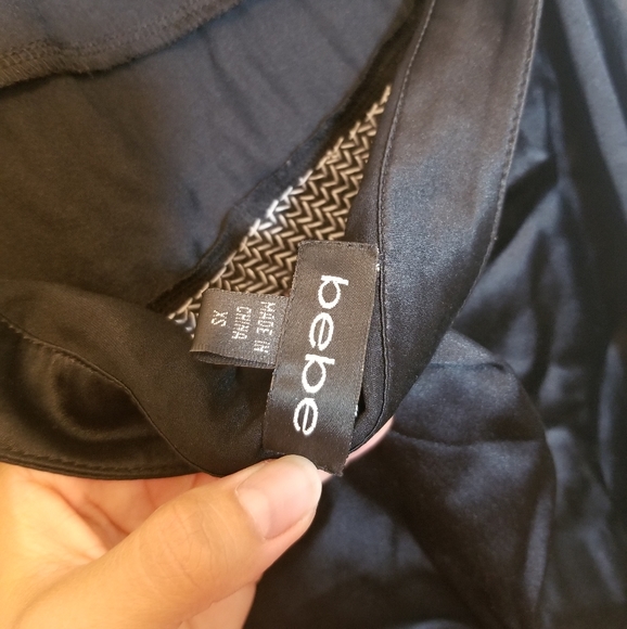 Bebe sequin satin halter top - Picture 3 of 3